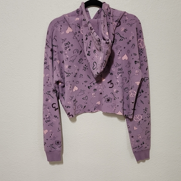 Wild Fable Cropped Purple Graphic Hoodie - Picture 3 of 8